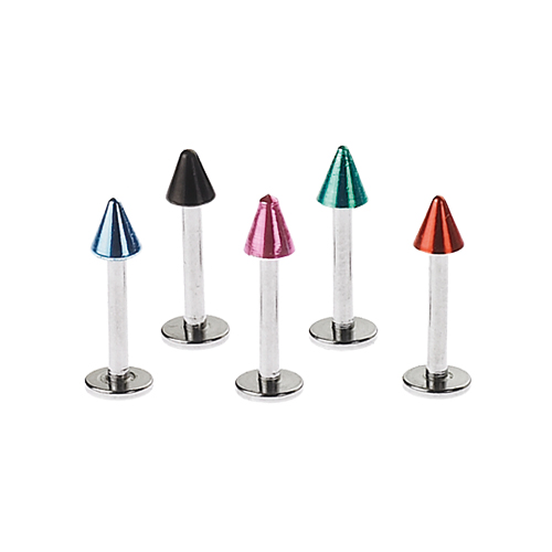 Sequoia Σκουλαρίκι Piercing Labret , set σε 5 χρωματα(1.2*8*3)