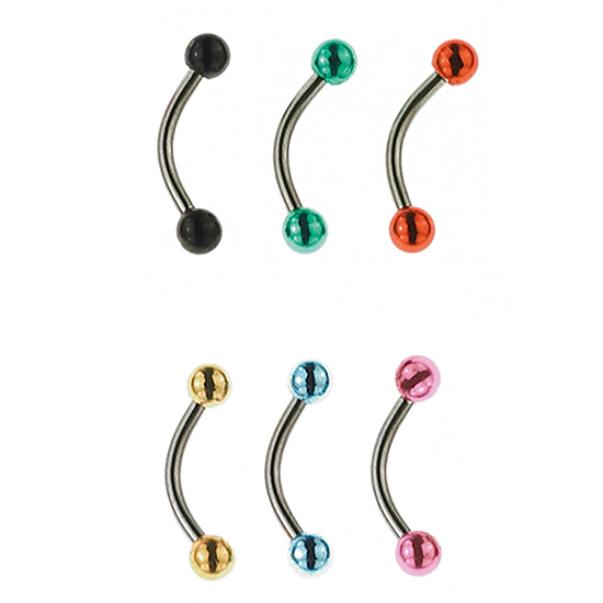 Sequoia Σκουλαρίκι Piercing Ατσάλι ΦΡΥΔΙΟΥ / ΒΑΝΑΝΑ I-00299 (1.2*8*3*3) (5 τεμάχια)