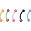 Sequoia Σκουλαρίκι Piercing Ατσάλι ΦΡΥΔΙΟΥ / ΒΑΝΑΝΑ I-01077 (1.2*8*3*3) (5 τεμάχια)