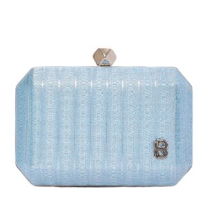 Ψάθινο τσαντάκι clutch -21897 - Πράσινο