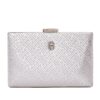 Τσάντα φάκελος clutch -JH-21987 - Ασημί