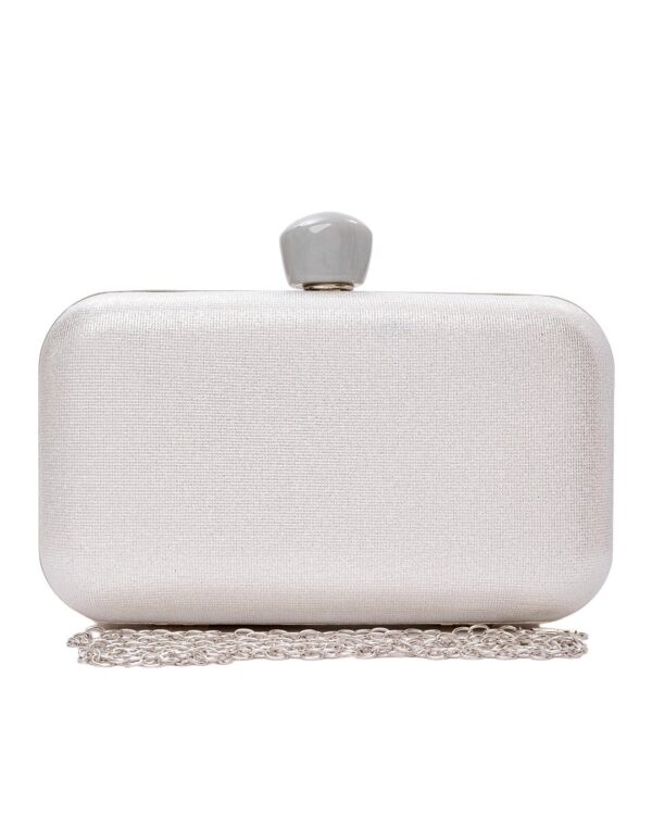 Τσάντα φάκελος clutch -JH-21983 - Ασημί