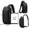 Τσαντάκι ώμου χιαστί crossbody Bange 22085 μαύρο