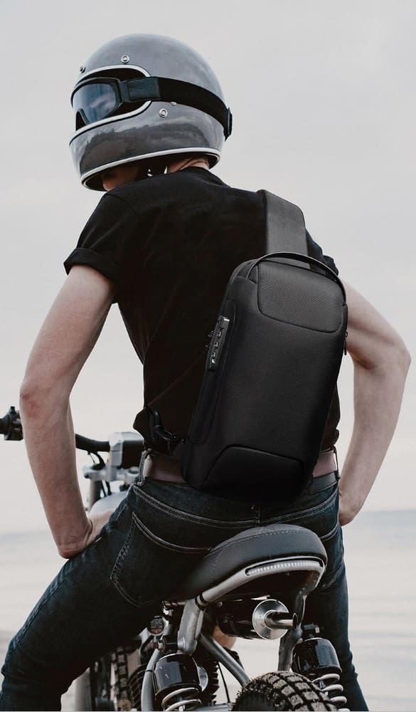 Τσαντάκι ώμου χιαστί crossbody Bange 22085 μαύρο