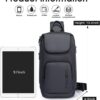Τσαντάκι ώμου χιαστί crossbody Bange 7565 γκρί