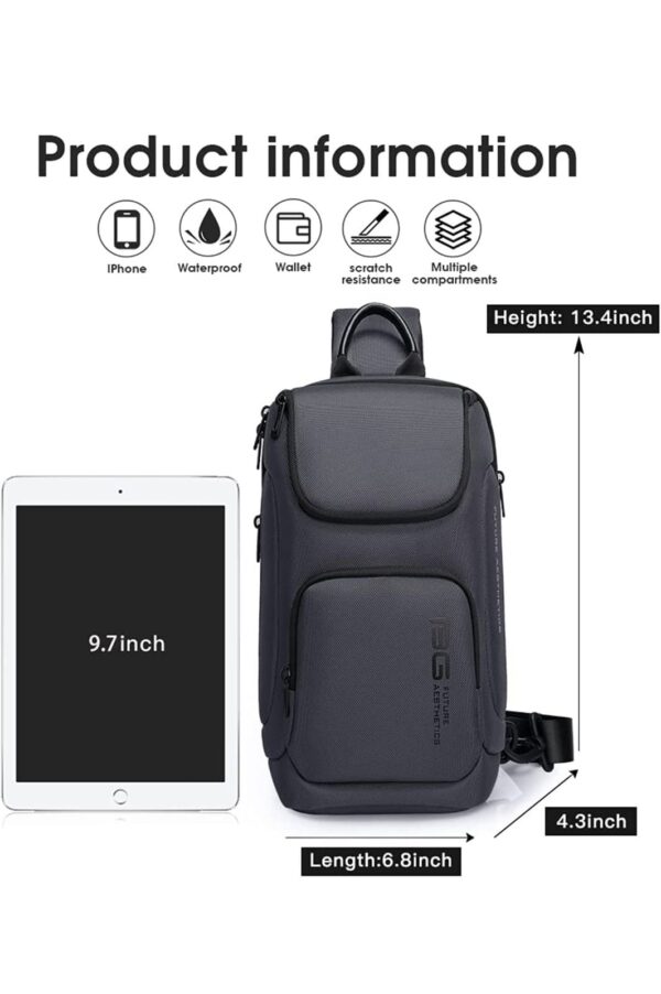 Τσαντάκι ώμου χιαστί crossbody Bange 7565 γκρί