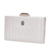 Τσάντα φάκελος clutch -JH-21973 - Ασημί