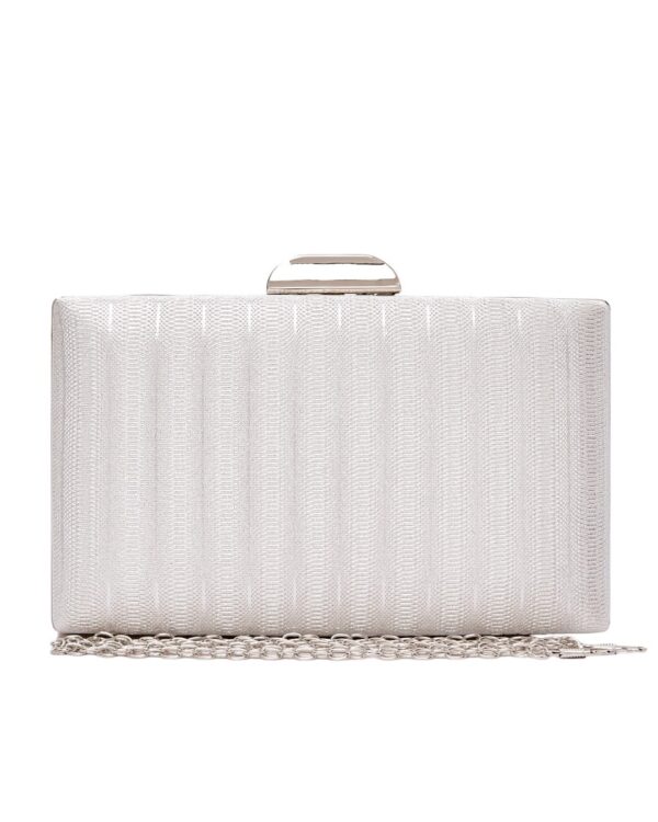 Τσάντα φάκελος clutch -JH-21973 - Ασημί