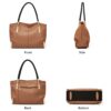Δερμάτινη Γυναικεία Τσάντα Shopper 'Ωμου Foxer 938032F καφέ