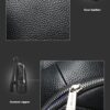 Δερμάτινο τσαντάκι crossbody Bopai 11-122901 μαύρο