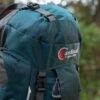 Σακίδιο ορειβασίας αδιάβροχο Ταξιδιού 60L Camping 1488 Πετρόλ