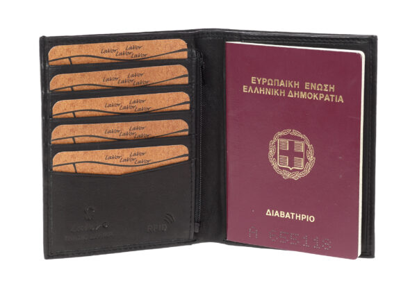 Ανδρικό Δερμάτινο Πορτοφόλι Lavor 3311 μαύρο