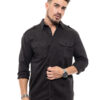 Biston fashion ανδρικό πουκάμισο 46-203-005 BLACK