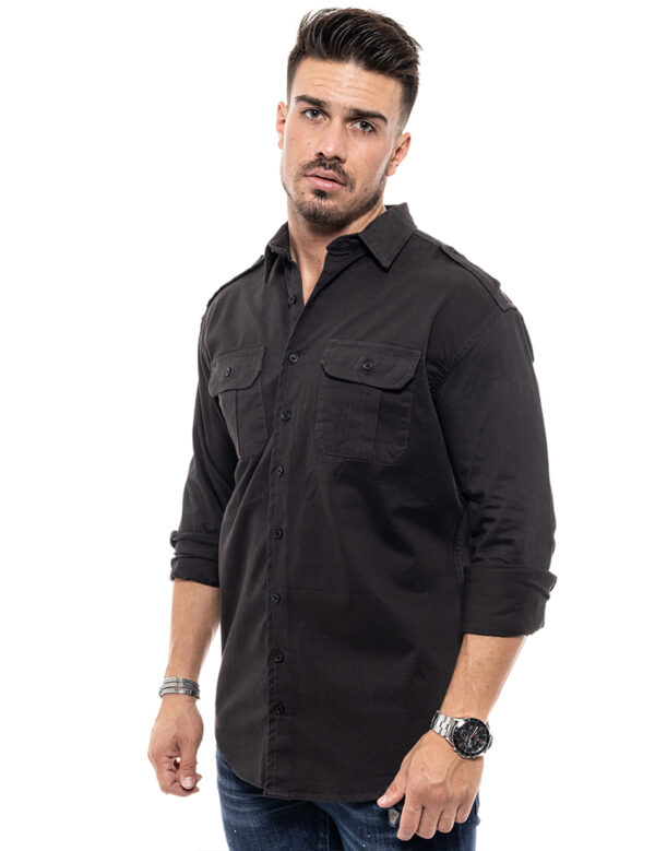 Biston fashion ανδρικό πουκάμισο 46-203-005 BLACK