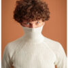 Smart fashion ανδρική πλεχτή μπλούζα 46-206-001 OFF WHITE