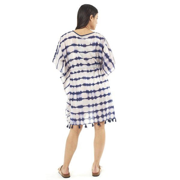Verde Γυναικείo Καφτάνι 47-0077 Cotton Ινδίας Μπλέ