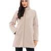 Biston fashion γυναικείο ντεμί πανωφόρι 48-101-068 BEIGE