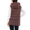 Biston fashion γυναικείο ντεμί αμάνικο μπουφάν 48-102-012 CHOCOLATE
