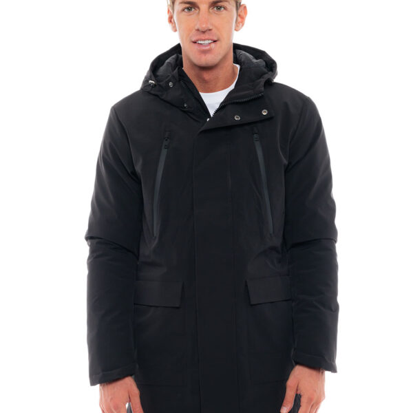 Splendid fashion ανδρικό μακρύ μπουφάν 48-201-057 BLACK