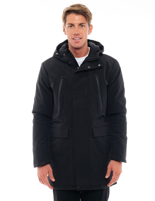 Splendid fashion ανδρικό μακρύ μπουφάν 48-201-057 BLACK