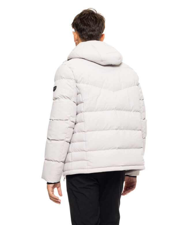 Biston fashion ανδρικό κοντό μπουφάν με αποσπώμενη κουκούλα 50-201-035 LT GREY