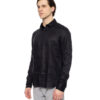 Smart fashion ανδρικό λινό πουκάμισο με γιακά 51-203-002 BLACK
