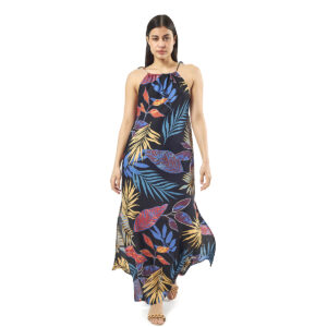 BLE ΦΟΡΕΜΑ ΜΑΚΡΥ ΛΕΥΚΟ ΜΕ ΣΧΕΔΙΑ ONE SIZE (100% VISCOSE)