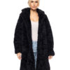 Biston fashion γυναικείο λούτρινο πανωφόρι 52-101-017 BLACK