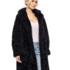 Biston fashion γυναικείο λούτρινο πανωφόρι 52-101-017 BLACK