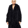 Biston fashion γυναικείο λούτρινο πανωφόρι 52-101-017 BLACK
