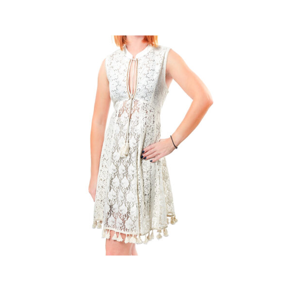 Verde Γυναικειο φορεμα παραλιας 100% cotton one size 52-0014 ivory