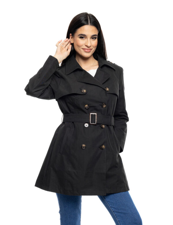 B&apos; Γυναικεία demi καμπαρντίνα 53-101-003 BLACK