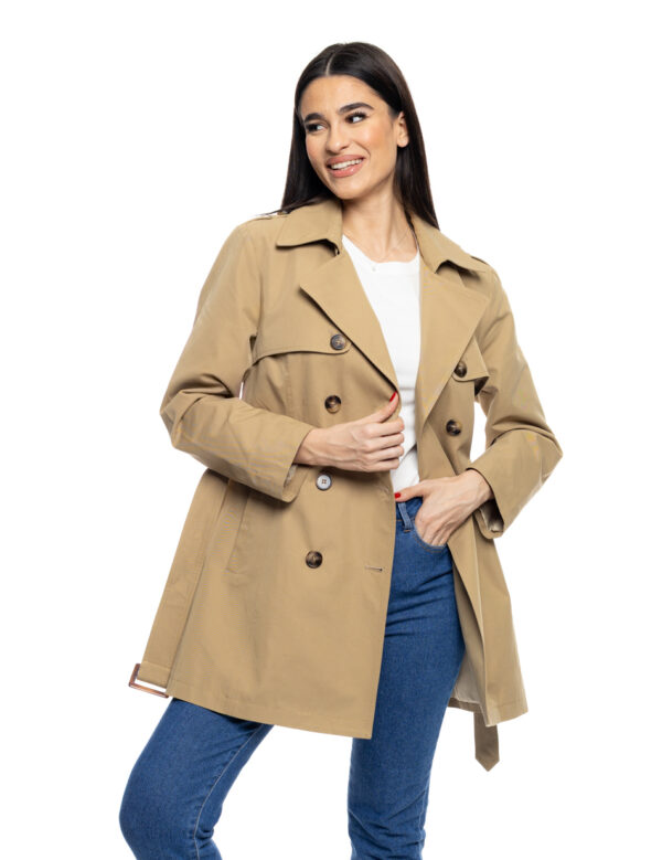 B&apos; Γυναικεία demi καμπαρντίνα 53-101-003 DK BEIGE