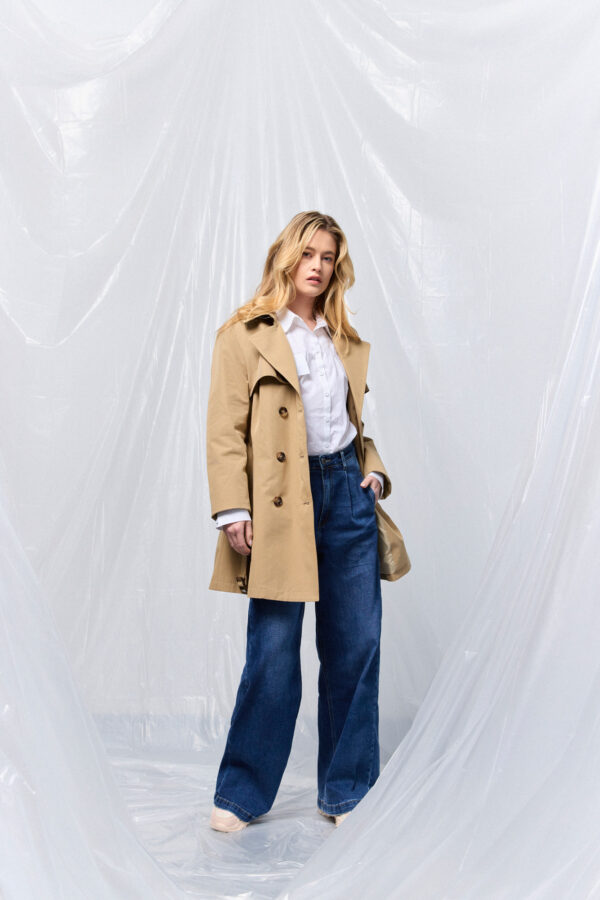 B&apos; Γυναικεία demi καμπαρντίνα 53-101-003 DK BEIGE