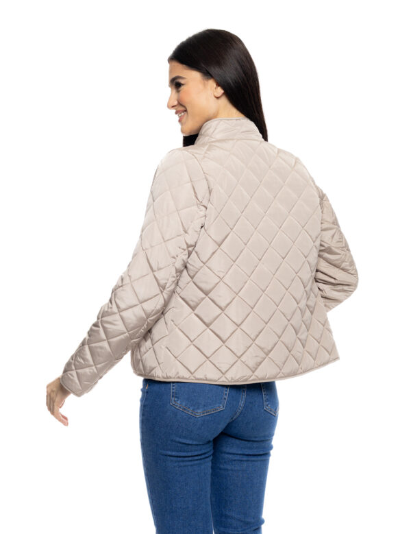 B&apos; Γυναικείο κοντό  μπουφάν 53-101-020 BEIGE
