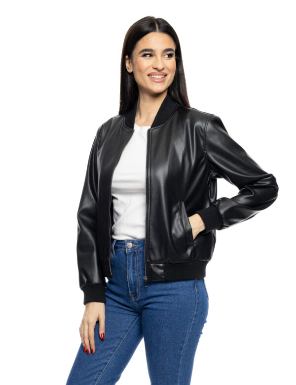 S&apos; Γυναικείο μπουφαν από δερματίνη 53-101-030 BLACK