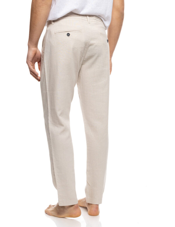 S&apos; Ανδρικό λινό chinos παντελόνι 53-241-002 BEIGE