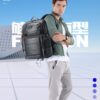 Δερμάτινο Σακίδιο πλάτης Αντικλεπτικό 28L Laptop 17,3” Bopai 61-121971 μαύρο