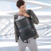 Δερμάτινο Σακίδιο πλάτης Αντικλεπτικό 24L Laptop 15,6” Bopai 61-122101 μαύρο