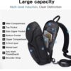 Τσαντάκι ώμου χιαστί crossbody Bange 7565 μαύρο