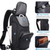 Τσαντάκι ώμου χιαστί crossbody Bange 7565 μαύρο