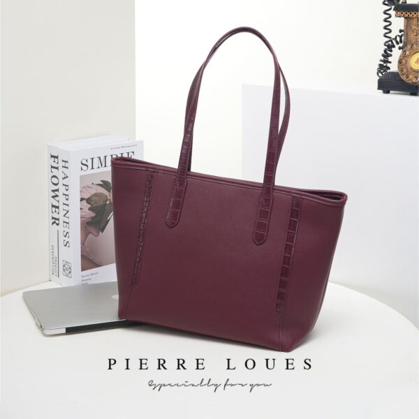 Γυναικεία Τσάντα Ώμου Shopper Pierre Loues PL914-105 μπορντό