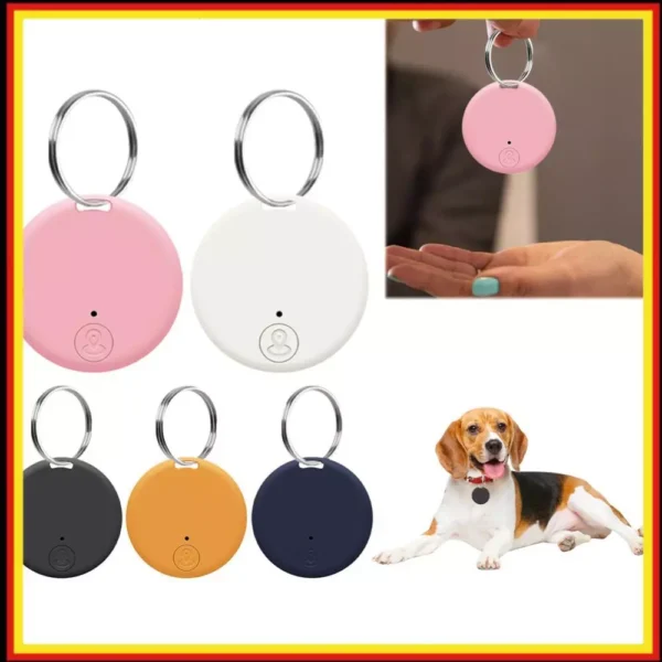 Mini Round Smart bluetooth GPS Tracker Για κατοικίδια, παιδιά, ηλικιωμένους, αποσκευές & πολύτιμα αντικείμενα orange