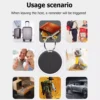 Mini Round Smart bluetooth GPS Tracker Για κατοικίδια, παιδιά, ηλικιωμένους, αποσκευές & πολύτιμα αντικείμενα orange
