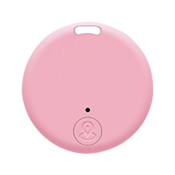 Mini Round Smart bluetooth GPS Tracker Για κατοικίδια, παιδιά, ηλικιωμένους, αποσκευές & πολύτιμα αντικείμενα pink