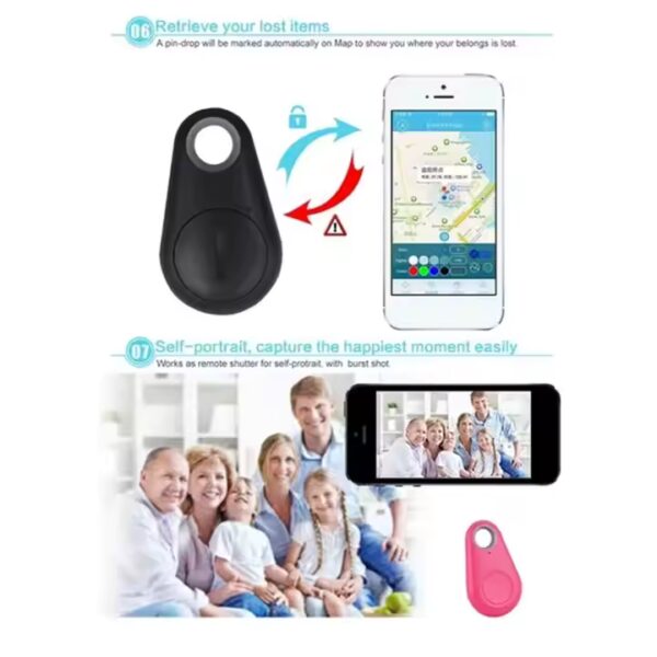 Mini Smart Bluetooth GPS Tracker Για κατοικίδια, παιδιά, ηλικιωμένους, αποσκευές & πολύτιμα αντικείμενα red