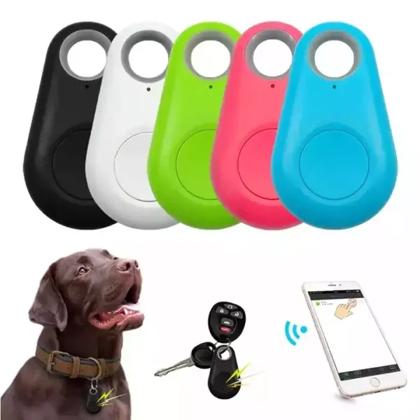 Mini Smart Bluetooth GPS Tracker Για κατοικίδια, παιδιά, ηλικιωμένους, αποσκευές & πολύτιμα αντικείμενα red