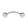 Sequoia Σκουλαρίκι Piercing Ατσάλι ΦΡΥΔΙΟΥ / ΒΑΝΑΝΑ  I-00205 (1.2*8*4*4)
