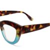 Γυαλιά διαβάσματος πρεσβυωπίας okkia Claudia Big Cat Eye - Havana and blue