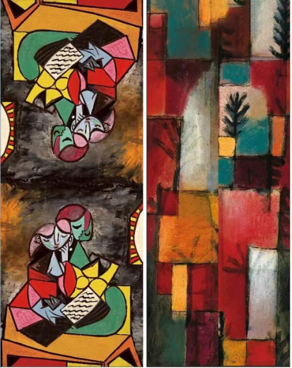 Sequoia Γυναικεία Πασμίνα Διπλής Όψης Pablo Picasso Two characters, 1934